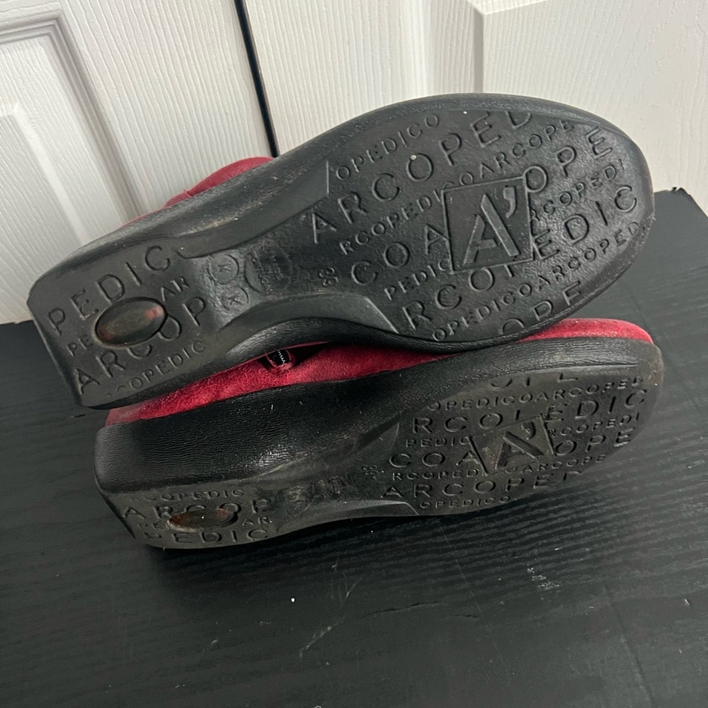 Arcopedico L19 Red Ankle Boots US 8 EU 39 - Picture 8 of 12